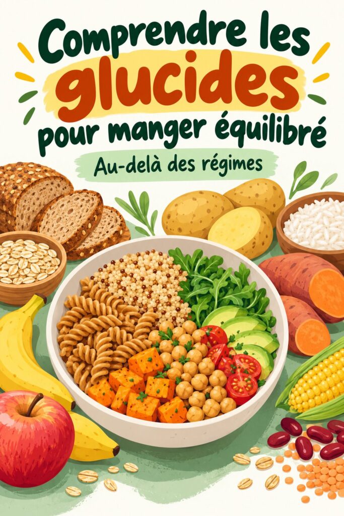 Assiette colorée avec des glucides sains comme des légumes et des céréales