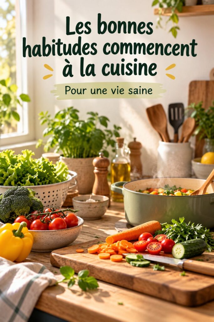 Cuisine accueillante avec des ingrédients frais et sains