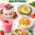 Petit-déjeuner protéiné rapide avec yaourt et fruits